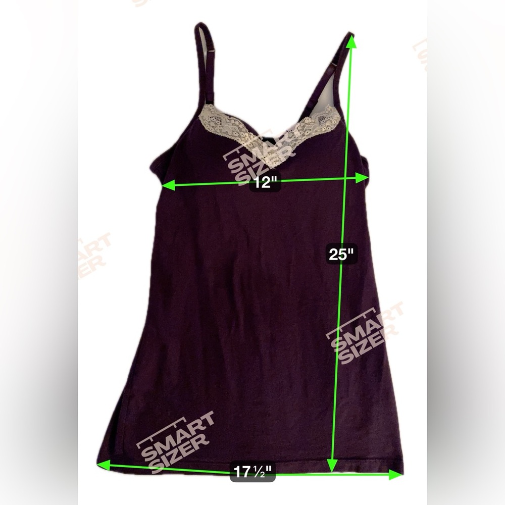 Gillgan & OMalley Women's Tank Top padded Front Purple w/White Sz Medium - Picture 2 of 6